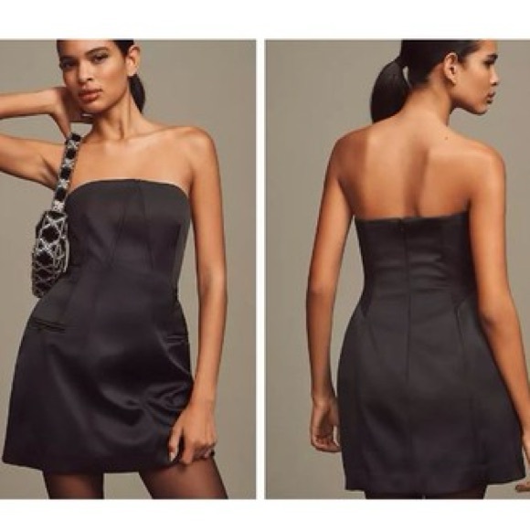 NWT Anthropologie Strapless Sculpted Mini Dress Size XS - Picture 1 of 7
